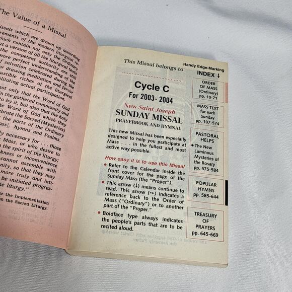 Set of 3 St Joseph Sunday Missal & Prayerbook 2000-04 Paperbacks Catholic Church - Picture 7 of 16